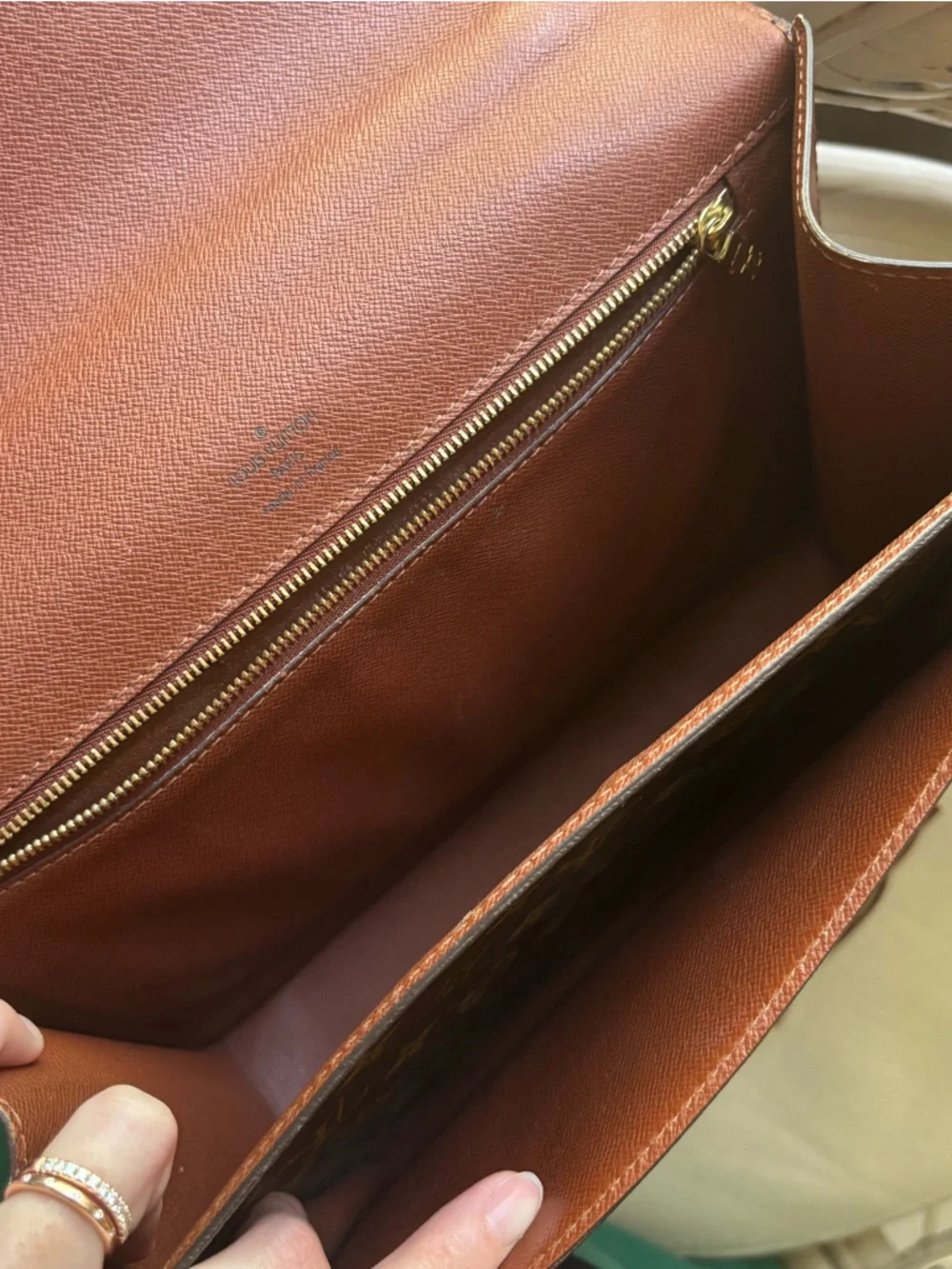 Louis Vuitton Monceau 28 Monogram Satchel Crossbody Purse Gold Hardware Vintage - Picture 14 of 17